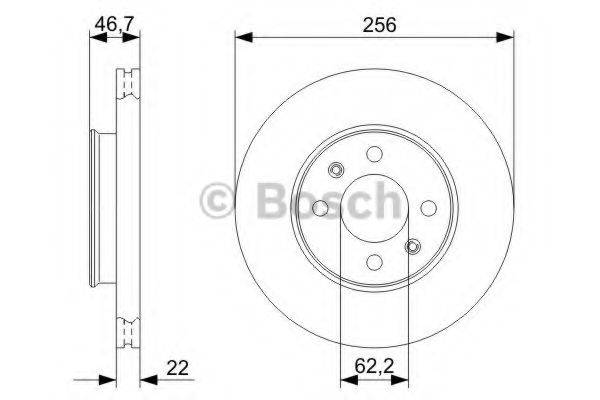 гальмівний диск BOSCH 0 986 479 367